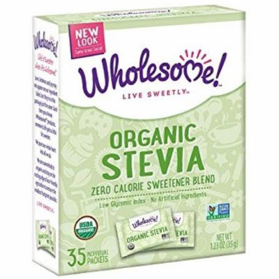 3 Pack - Wholesome Organic Stevia, 35 packets, 1.23 oz