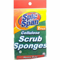 3 Pack - Spic And Span Cellulose Heavy Duty Scrub Sponges 2 ea