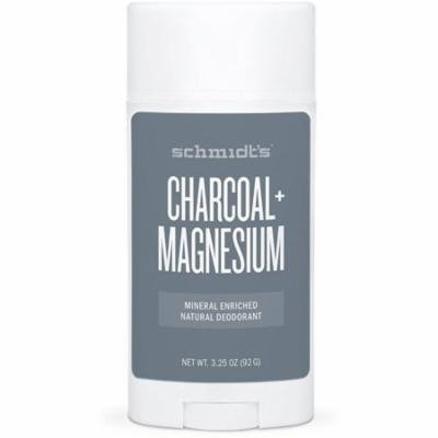 4 Pack - Schmidt's Charcoal + Magnesium, Mineral Rich Natural Deodorant 3.25 oz