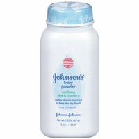 3 Pack - JOHNSON'S Baby Powder, Soothing Aloe & Vitamin E 1.50 oz