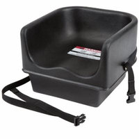 TableTop King 100BCS Black Single Seat Booster Chair with Strap