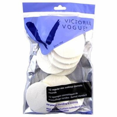 4 Pack - Victoria Vogue Cosmetic Rounds Latex, Regular Size 12 ea