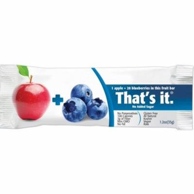 4 Pack - That's It Fruit Bar, 1.2 oz bars, Apple & Blueberry 12 bars