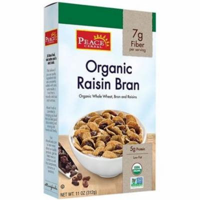 4 Pack - Peace Cereal Organic Raisin Bran 11 oz
