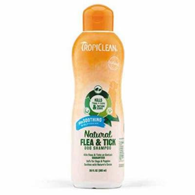 Soothing Dog Shampoo Flea & Tick Professional Concentrate 20oz Dilutes 5 to 1