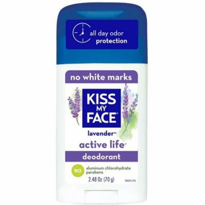 4 Pack - Kiss My Face Active Life Deodorant, Lavender 2.48 oz