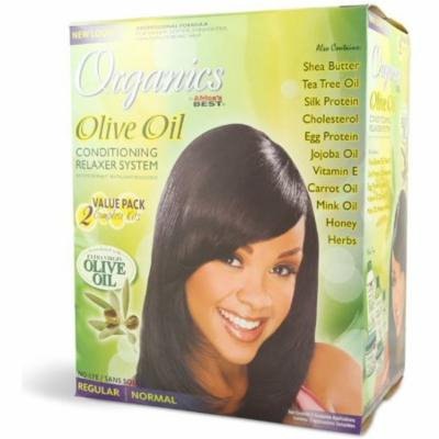 2 Pack - Africa's Best Organics Olive Oil Conditioning Relaxer System, Regular 2 ea