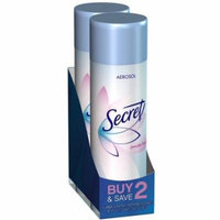 2 Pack - Secret Aerosol Deodorant Spray, Twin Pack, 6 oz each Can, Powder Fresh 2 ea