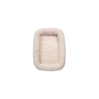 Sherpa Crate Dog Beds Soft Plush Comfortable Bed For Dogs Choose Size and Color(Large Crate Bed - Natural)