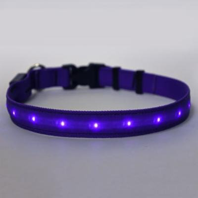 Yellow Dog Orion LED Collar - Solid Purple