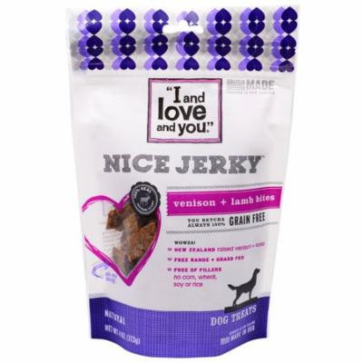I and Love and You, Nice Jerky, Venison + Lamb Bites, 4 oz (pack of 12)