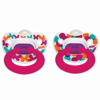 NUK, Confetti, Orthodontic Pacifier, 6-18 Months, Butterflies, 2 Pack(pack of 4)
