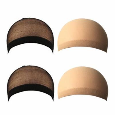 4Pcs Wig Caps set, Coxeer Neutral Elastic Close End Stocking Snood Hair Net for Women Men