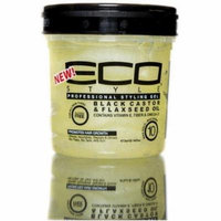 3 Pack - ECO Styler Black Castor & Flaxseed Oil Gel 8 oz