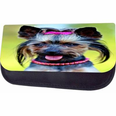 Yorkie Girl Jacks Outlet TM Nylon-Lined Cosmetic Case