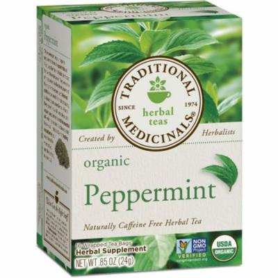 4 Pack - Traditional Medicinals Organic Herbal Tea, Peppermint 16 ea