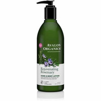 4 Pack - Avalon Organics Hand & Body Lotion, Rejuvenating Rosemary 12 oz