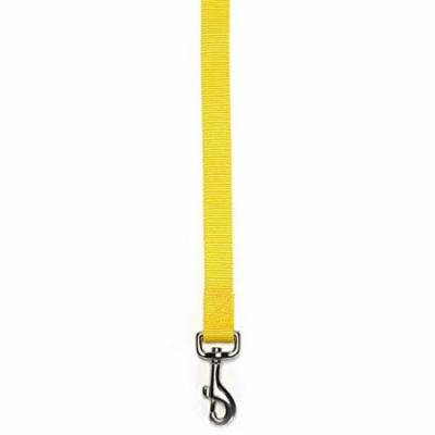Brite Color Nylon Leads for Dogs Choose From 11 Colors 3 Sizes Dog Leash Lead (Medium - Yellow)