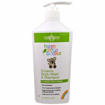Natralia, Happy Little Bodies, Eczema Body Wash & Shampoo, 6 fl oz(pack of 12)