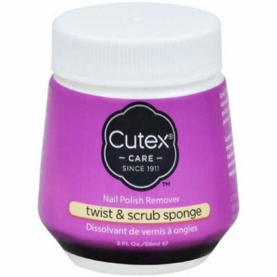 3 Pack - Cutex Nail Polish Remover Twist & Scrub Sponge 2 oz