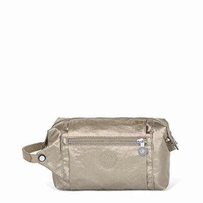 Kipling Aiden Toiletry Bag, Essential Travel Accessory, Metallic Pewter