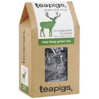 (12 PACK) - Teapigs Mao Feng Green Tea Temples| 50 Bags |12 PACK - SUPER SAVER - SAVE MONEY