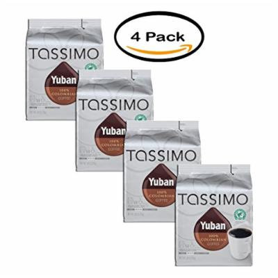 PACK OF 4 - Tassimo Yuban 100% Colombian Coffee T Discs 14 ct. Bag