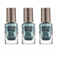 Barry M X 3 Molten Metal - Blue Glacier 10ml