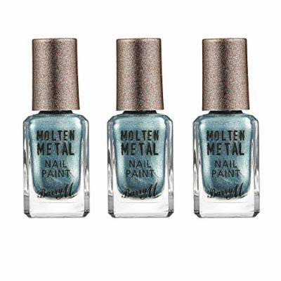 Barry M X 3 Molten Metal - Blue Glacier 10ml