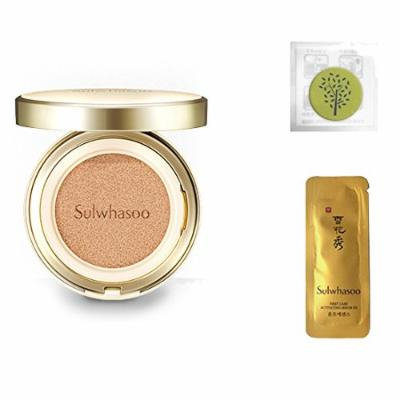 2017 New Sulwhasoo Perfecting Cushion EX (No.15 Ivory Pink) 0.53oz(15g)+Refill 0.53oz(15g)