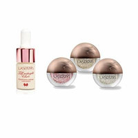 LA Splash Cosmetics 3PC Eyeshadow Loose Glitter - Crystallized Glitter Set (Fuzzy Flamingo, Platinum Fuzz, Gold Rush)