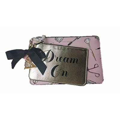 Victoria's Secret Dream On Pink And Gold Duo Cosmetic Bag
