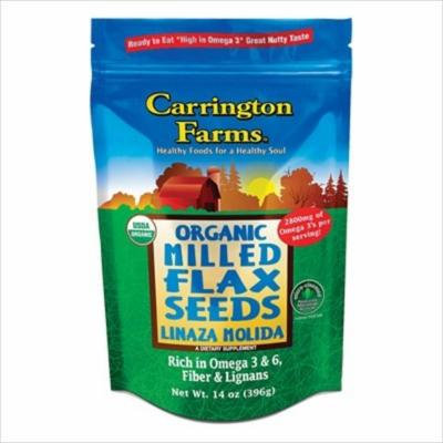 Carrington Farms Milled Flax - Organic Linaza - 14 Oz (Pack of 6)