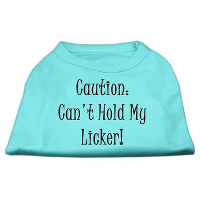Mirage Pet Products 16-Inch Can't Hold My Licker Screen Print Shirts for Pets, X-Large, Black
