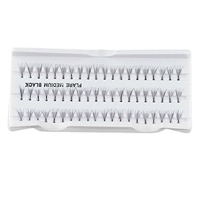 Bluelans Makeup 60 Individual Black False Eyelash Cluster Eye Lashes Extension Tray - 12mm