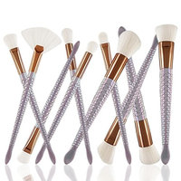 Makeup Brush Set,Putars 10PCS Professional Women Sexy Soft Material Cosmetic Makeup Brush Set For Perfect Application,For Eyebrow,Lip Brush, Blush, Foundation, Contour and Blending White