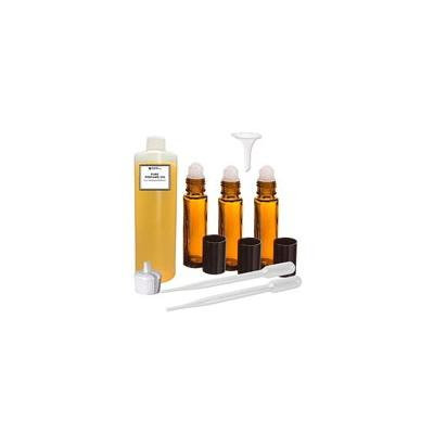 Grand Parfums Perfume Oil Set - Pleasures For Women Type - Estee Lauder - Our Interpretation, with Roll On Bottles and Tools to Fill Them (1 Oz)