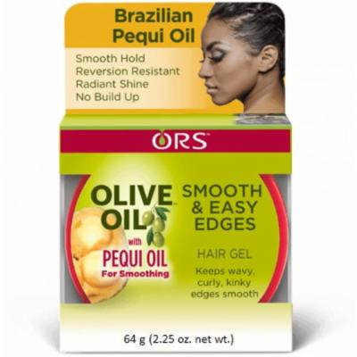 6 Pack - ORS Olive Oil Smooth & Easy Edges Hair Gel with Pequi Oil 2.25 oz