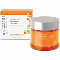 2 Pack - Andalou Naturals Brightening Probiotic Plus+ C Renewal Cream 1.7 oz