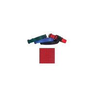 Coordinating Nylon Dog Collars Leads & Harnesses for Dogs Choose Sizes & Colors(6 to 10 x 3/8 Inch Collar - Bright Red)