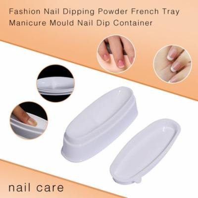 Womail Fashion Nail Dipping Powder French Tray Manicure Mould Nail Dip Container