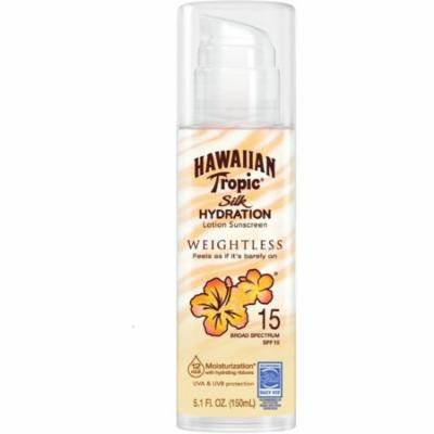 2 Pack - Hawaiian Tropic Silk Hydration Weightless Sunscreen Lotion SPF 15 5.1 oz