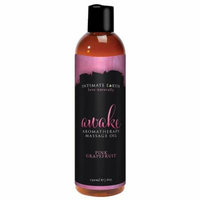 Intimate Earth Awake Aromatherapy Massage Oil - Pink Grapefruit - 8 oz