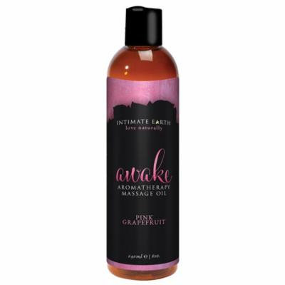 Intimate Earth Awake Aromatherapy Massage Oil - Pink Grapefruit - 8 oz
