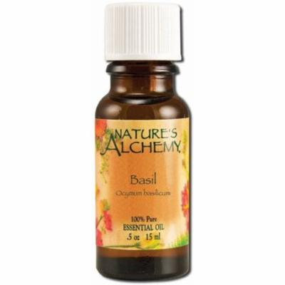 3 Pack - Nature's Alchemy Essential Oil, Basil 0.5 oz