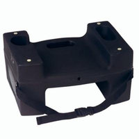 TableTop King Booster Buddies KB116-S-02 Black Dual Height Booster Seat with Seat Belt