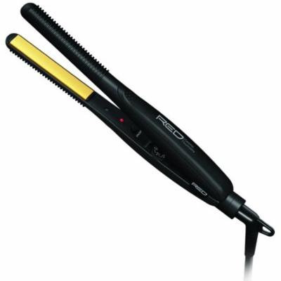2 Pack - KISS Red Ceramic Tourmaline Professional Flat Iron with Temperature Control 1 ea