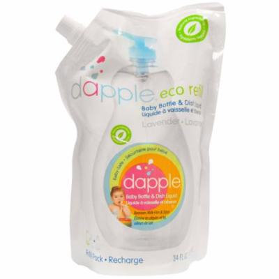Dapple, Eco Refill, Baby Bottle & Dish Liquid, Refill Pack, Lavender, 34 fl oz (pack of 3)