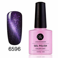Gel Nail Polish, Magic Magnetic 3D Cat Eye Effect Soak Off Gel Nail Polish Glitter Color 6596