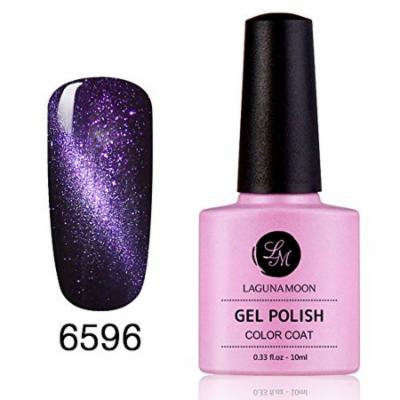 Gel Nail Polish, Magic Magnetic 3D Cat Eye Effect Soak Off Gel Nail Polish Glitter Color 6596